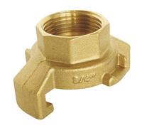 SOMATHERM FOR YOU, Raccord express cannelé Femelle 3/4" avec joint intégré - Connexion rapide pour robinet de puisage - Corps en laiton durable - Idéal pour tuyaux d'arrosage