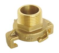 SOMATHERM FOR YOU, Raccord express cannelé Mâle 1" avec joint intégré - Solution rapide pour robinet de puisage - Corps en laiton durable - Idéal pour tuyaux d'arrosage
