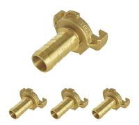 SOMATHERM FOR YOU, Raccord express cannelé pour tuyau Ø19mm - Corps en laiton durable, joint intégré pour étanchéité, connexion rapide à robinet, idéal pour arrosage efficace