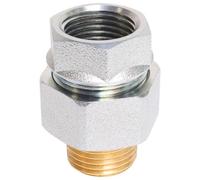 SOMATHERM FOR YOU - Raccord Isolant Diélectrique F15/21(1/2'') - M15/21(1/2'') - Protège Contre Courants Vagabonds - Température Maxi 90°C - Pression Maxi 10 Bars - Gris