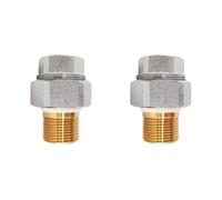 SOMATHERM FOR YOU - Raccord isolant diélectrique F20/27(3/4'') - M20/27 (3/4'') - Evite les courants vagabonds - Protège la cuve du chauffe-eau 2246-20 Gris (Lot de 2)