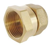 SOMATHERM FOR YOU, Raccord laiton à compression pour tube cuivre Ø18 - Femelle 20/27 - Idéal pour plomberie, réseaux d'eau sanitaire et chauffage - Étanchéité filet ou joint plat