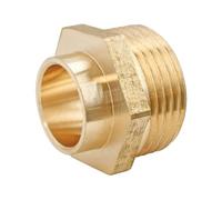 SOMATHERM FOR YOU, Raccord laiton à souder droit Mâle 15/21 pour tube cuivre Ø14 - Idéal pour plomberie, réseaux d'eau sanitaire et chauffage - Étanchéité filet ou joint plat