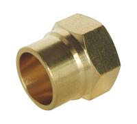 SOMATHERM FOR YOU - Raccord laiton droit à souder - Femelle 12/17 - Pour tube cuivre Ø14 - Sachet de 2 pièces