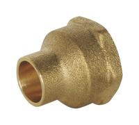 SOMATHERM FOR YOU - Raccord laiton droit à souder - Femelle 15/21 - Pour tube cuivre Ø12 - Sachet de 2 pièces