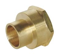 SOMATHERM FOR YOU - Raccord laiton droit à souder - Femelle 15/21 - Pour tube cuivre Ø14 - Sachet de 2 pièces