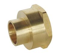 SOMATHERM FOR YOU - Raccord laiton droit à souder - Femelle 20/27 - Pour tube cuivre Ø16 - Sachet de 2 pièces