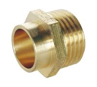 SOMATHERM FOR YOU, Raccord laiton droit à souder Mâle 12/17 pour tube cuivre Ø14 - Sachet de 2 pièces - Idéal pour plomberie, réseaux d'eau sanitaire et chauffage