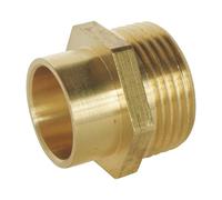SOMATHERM FOR YOU, Raccord laiton droit à souder Mâle 20/27 pour tube cuivre Ø18 - Sachet de 2 pièces - Idéal pour plomberie, réseaux d'eau sanitaire et chauffage, étanchéité assurée
