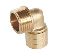 SOMATHERM FOR YOU, Raccord mâle coudé à glissement 12/17 pour tubes PER Ø12 - Montage facile, résistant à la corrosion, certifié NF, pression max 10 bars, température 5°C à 90°C