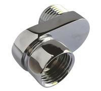 Raccord Laiton Chrome Contre Coude Extra Plat Excentre 25 - Male - Ecrou