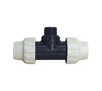 SOMATHERM FOR YOU, Raccord plastique Té Mâle 1"1/4 pour tube PE Ø40 mm - Installation rapide et facile - Résistant à 16 bars - Idéal pour irrigation et arrosage - Norme ACS