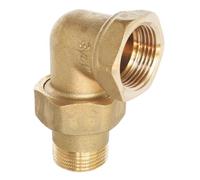 SOMATHERM FOR YOU, Raccord union coudé en laiton Mâle Femelle 26/34 - Installation facile, démontable, résistant à la corrosion, compatible avec tous raccords filetés, étanchéité assurée