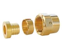 SOMATHERM FOR YOU - Raccords droits PER à compression Ø12 - écrou tournant 15/21 (1/2") - sachet de 2 pièces