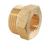 SOMATHERM FOR YOU, Réduction laiton brut Mâle 26/34 - Femelle 20/27, sachet de 2 pièces, pour raccordement rapide et étanche de tuyaux avec filetage différent, résistant à la corrosion