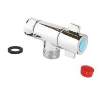 Somatherm Robinet d'arrêt sous-lavabo Fixoconnect 12/17 3/8" monobloc chromé manette 1/4 de tour