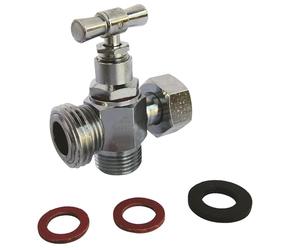 SOMATHERM FOR YOU, Robinet de WC 3 voies chromé pour raccordement WC et douchette, kit complet avec accessoires, joints inclus, étanchéité garantie, idéal pour installation facile
