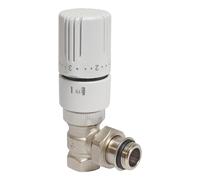 SOMATHERM FOR YOU, Robinet thermostatique équerre 12/17, M30x15, réglable 5-29°C, raccord M 3/8", joint torique intégré, compatible avec radiateurs 12/17, installation murale ou au sol