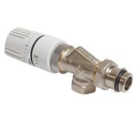 SOMATHERM FOR YOU, Robinet thermostatique équerre inversé 1/2" (15/21) avec tête M30x15, réglable de 5 à 29°C, joint torique intégré, compatible avec tous les radiateurs