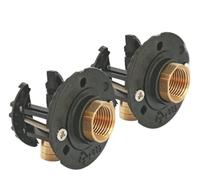 SOMATHERM FOR YOU - Système de fixation de robinetterie Douche ou Bain/Douche pour tube PER Ø12 - Kit complet avec raccords à Glissement F15/21 - Le plus résistant du marché - Fabriqué en France