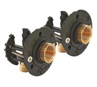 SOMATHERM FOR YOU - Système de fixation de robinetterie Douche ou Bain/Douche pour tube PER Ø16 - Kit complet avec raccords à Glissement F15/21 - Le plus résistant du marché - Fabriqué en France