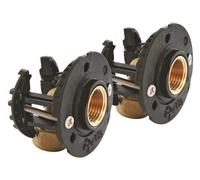 SOMATHERM FOR YOU - Système de fixation de robinetterie Douche ou Bain/Douche pour tube PER de diamètre Ø16 - avec raccords à Compression F15/21 Pose facile - Fabriqué en France