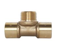 SOMATHERM FOR YOU, Té à glissement mâle 15/21 pour tubes PER Ø12 - Montage facile, résistant à la corrosion, certifié NF, pression max 10 bars, température 5°C à 90°C, conditionné à l'unité