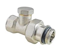 SOMATHERM FOR YOU, Té de réglage nickelé à visser femelle 1/2" auto-étanche pour équilibrage des radiateurs, compatible avec tous les émetteurs, installation facile et sûre