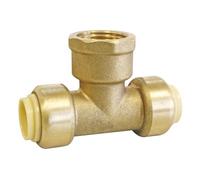 Té adaptatif à emboîter en laiton Somatherm 14mm x 15/21 - 1/2" x 14mm