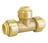 SOMATHERM FOR YOU, Té laiton réduit à clipser pour tubes cuivre, PER ou multicouche Ø16-Ø14-Ø16, montage instantané, auto-étanche, facile à installer, durable, pression max 4 bars