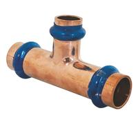 SOMATHERM FOR YOU, Té réduit cuivre à sertir FFF Ø16 Ø12 Ø16 - Raccord indémontable certifié ATEC, pression max 16 bars, température max 95°C, joint d'étanchéité EPDM, profil V