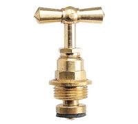 SOMATHERM FOR YOU, Tête à potence M18-150 en laiton brossé avec presse-étoupe, empreinte 6 pans pour un serrage facile, compatible avec tous les robinets à potence (joint non fourni)