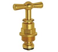 SOMATHERM FOR YOU, Tête à potence pour robinet d'arrêt 3/4" - Corps en laiton brut, compatible avec robinets normalisés, intervention rapide avec empreinte 6 pans pour un serrage optimal