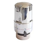 SOMATHERM FOR YOU - Tête Thermostatique Sèche-Serviette Chromée M30x1,5 - Design Moderne - Température Réglable - Sécurité Anti-Brûlure - Pour Salle De Bain Et Radiateur Mural