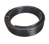 SOMATHERM FOR YOU, Tube polyéthylène NF bandes bleues Ø25 mm - Couronne 10 m - Pression PN 16 - Conforme EN 12201 - Idéal pour distribution d'eau potable enterrée