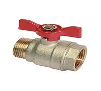 SOMATHERM FOR YOU - Vanne à sphère - Mâle/Femelle 12/17 - Manette papillon - Débit d'eau optimal avec le passage intégral - Etanchéité par joints toriques