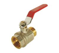 SOMATHERM FOR YOU - Vanne à sphère - Mâle/Femelle 26/34 - Poignée plate réversible - Débit d'eau optimal avec le passage intégral - Etanchéité par joints toriques