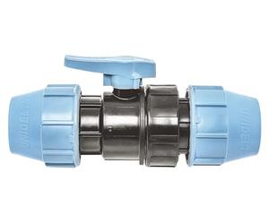 SOMATHERM FOR YOU, Vanne à sphère PVC à visser Double Femelle 2" - Passage intégral, étanchéité double joints EPDM, corps en polypropylène, manette papillon, idéale pour distribution d'eau