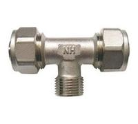 somatherm raccord a compression multicouche - en té - mâle au centre - ø 20 filetage 1/2' G