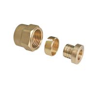 SOMATHERM Raccord a Compression PER - droit Femelle a ecrou tournant Ø PER - 16 Ø Taraudage 3/4