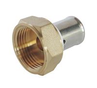 SOMATHERM Raccord a sertir PER - Droit - Femelle - Ecrou tournant - PER Ø 16 - Taraudage 3/4