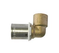 SOMATHERM - Raccord de tuyau en cuivre coudé PER à sertir, Cuivre PER 12, 1 pièce