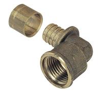 SOMATHERM Raccord PER coude a glissement - Femelle - Ø PER 12 Taraudage 3/8