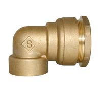 Somatherm - Raccords Laiton tubes PEHD - Coude laiton 90° femelle 3/4" (20/27) pour tube PE Ø25 - Somatherm