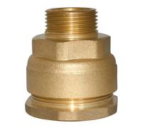 SOMATHERM FOR YOU, Raccord laiton droit pour tube PE Ø20 mm - Mâle 1/2" - Sens unique de montage - Résistant jusqu'à 20 bars - Température de -10°C à +80°C - Garantie 5 ans - Normé ACS