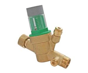 Somatherm - Réducteur de pression - Régulateur de pression SECUPRO avec clapet anti-pollution et manomètre PRONORM - mâle/femelle écrou libre 3/4" (20/27) -