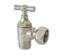 SOMATHERM Robinet WC equerre a clapet - Laiton - Type nickele O 3-8