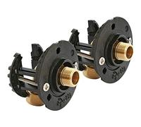 Somatherm - Sortie de cloison PER - Sortie de cloison FIXOPLAC lavabo/évier - Raccord coudé PER à sertir Ø16 - Mâle 3/8" (12/17) - Somatherm