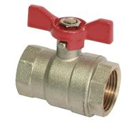 SOMATHERM Vanne a sphere ACS - Femelle Femelle 1/2 - Poignée Papillon - Passage intégral