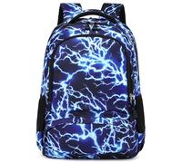 SOMBLG Sac a Dos Garcon Ado Cartable Ecole Sac à Dos College Sac Ados Adolescent École Primaire Scolaire Garçon Impermeable Enfant (01-Bleu)